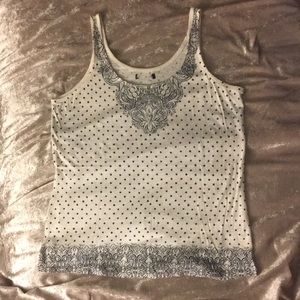 Bohemian patterned tank top